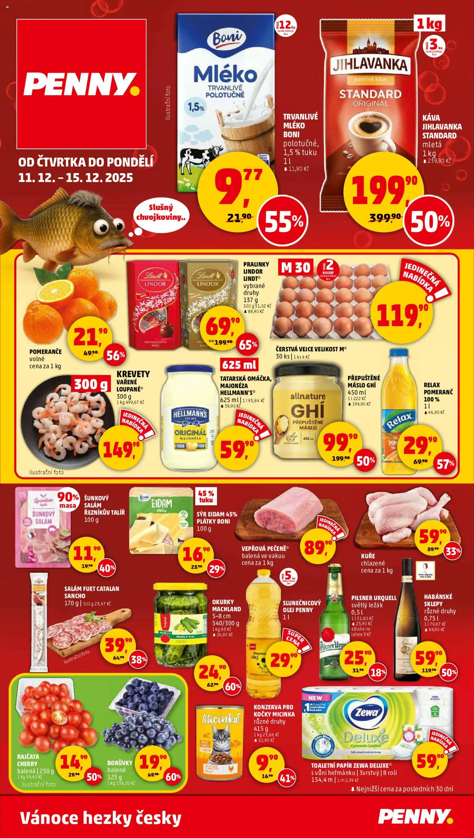Penny Market leták - Čtvrtečník - strana 1- platný od 11.12.2025