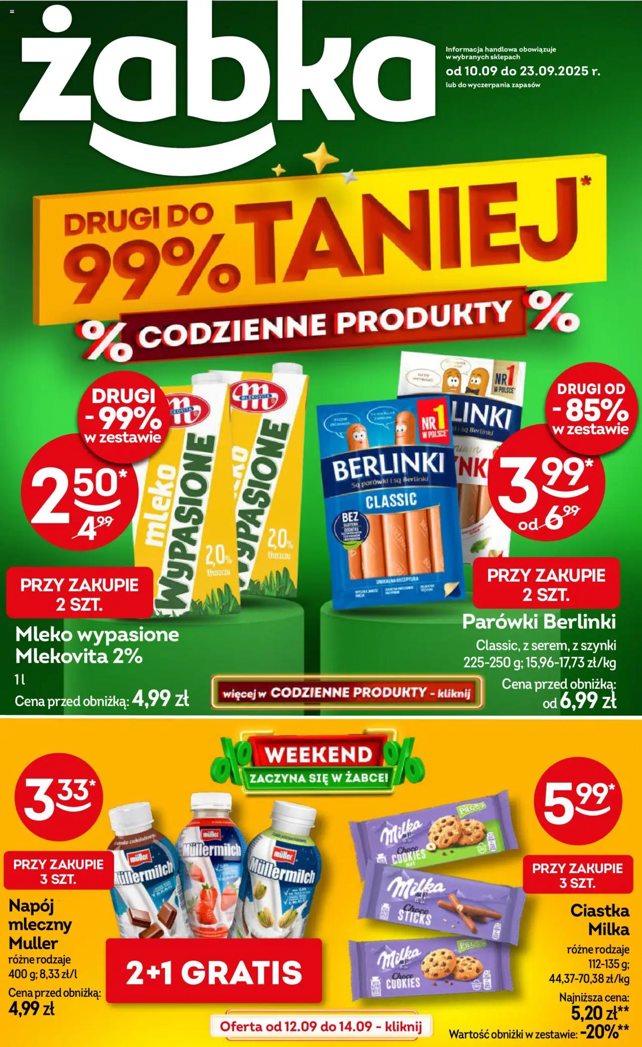 Żabka Gazetka - strona 1- ważny od 10.09.2025