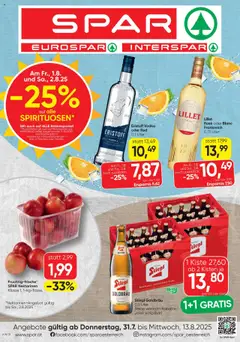 Vorschau Spar Flugblatt gültig ab 31.07.2025