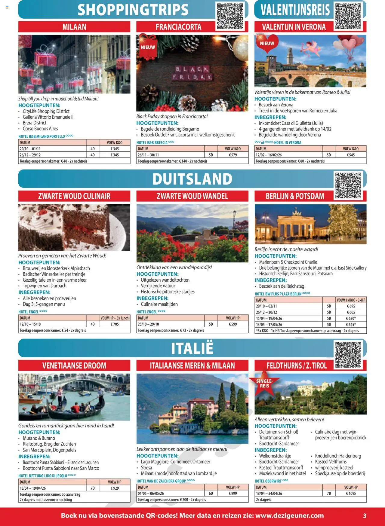 De ZigeunerNajaars- en voorjaarsbrochure 2025 - 2026 - page 3- valid from 15/09/2025