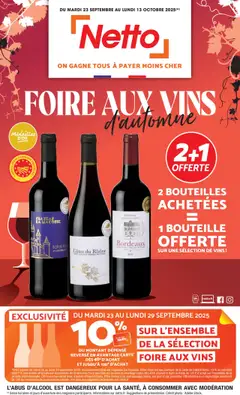 Aperçu Netto catalogue foire aux vins  valable à partir du 23/09/2025
