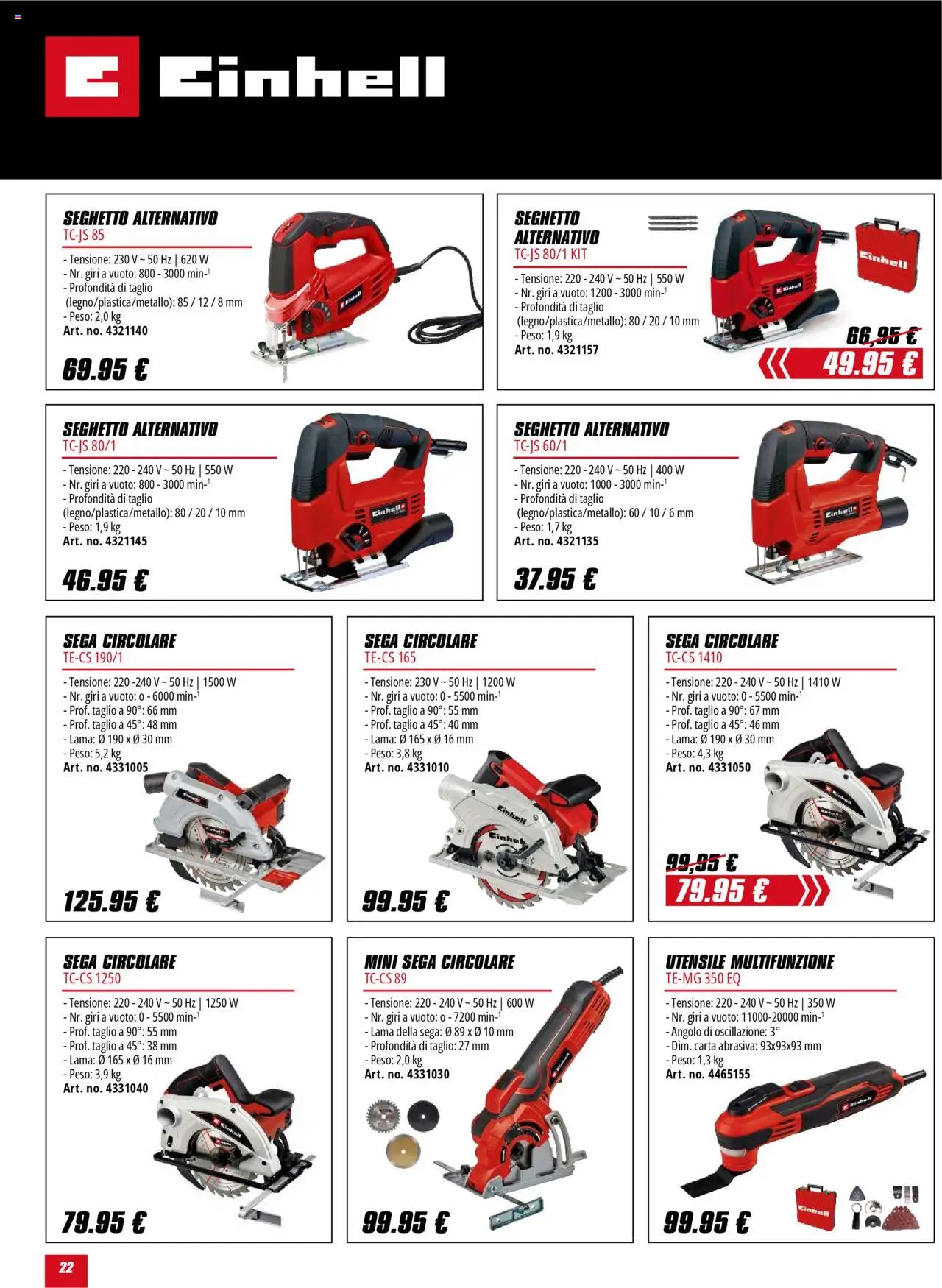 Volantino Einhell	 - pagina 22 - valido dal 01/10/2025