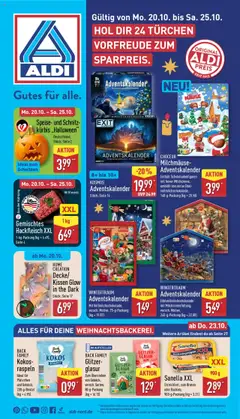 Vorschau Aldi Prospekt 	 gültig ab 20.10.2025