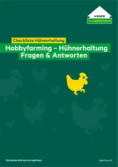 Vorschau Lagerhaus  Checkliste Hobbyfarming Huehnerhaltung gültig ab 12.11.2025