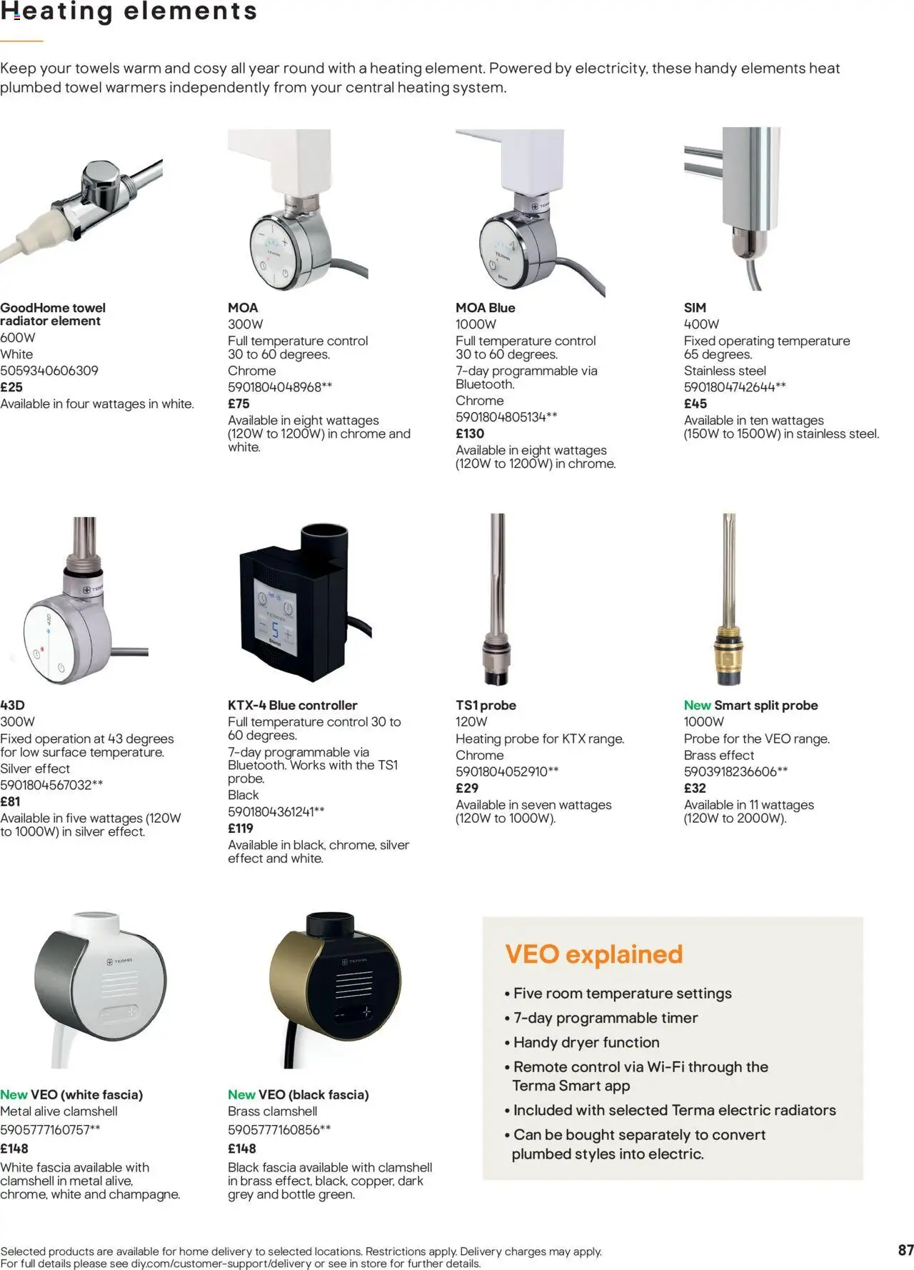 B&Q - Radiators - page 87- valid from 01/07/2025
