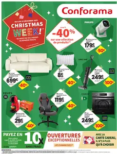 Aperçu Conforama Christmas week valable à partir du 09/12/2025