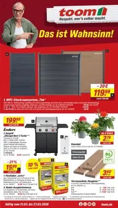 Vorschau Toom Baumarkt Prospekt 	 gültig ab 21.03.2026