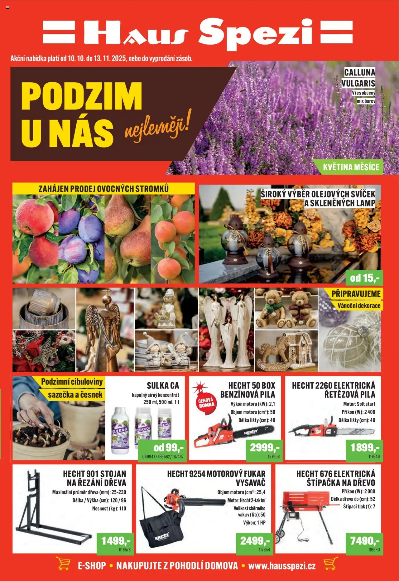 Haus Spezi leták - strana 1- platný od 10.10.2025