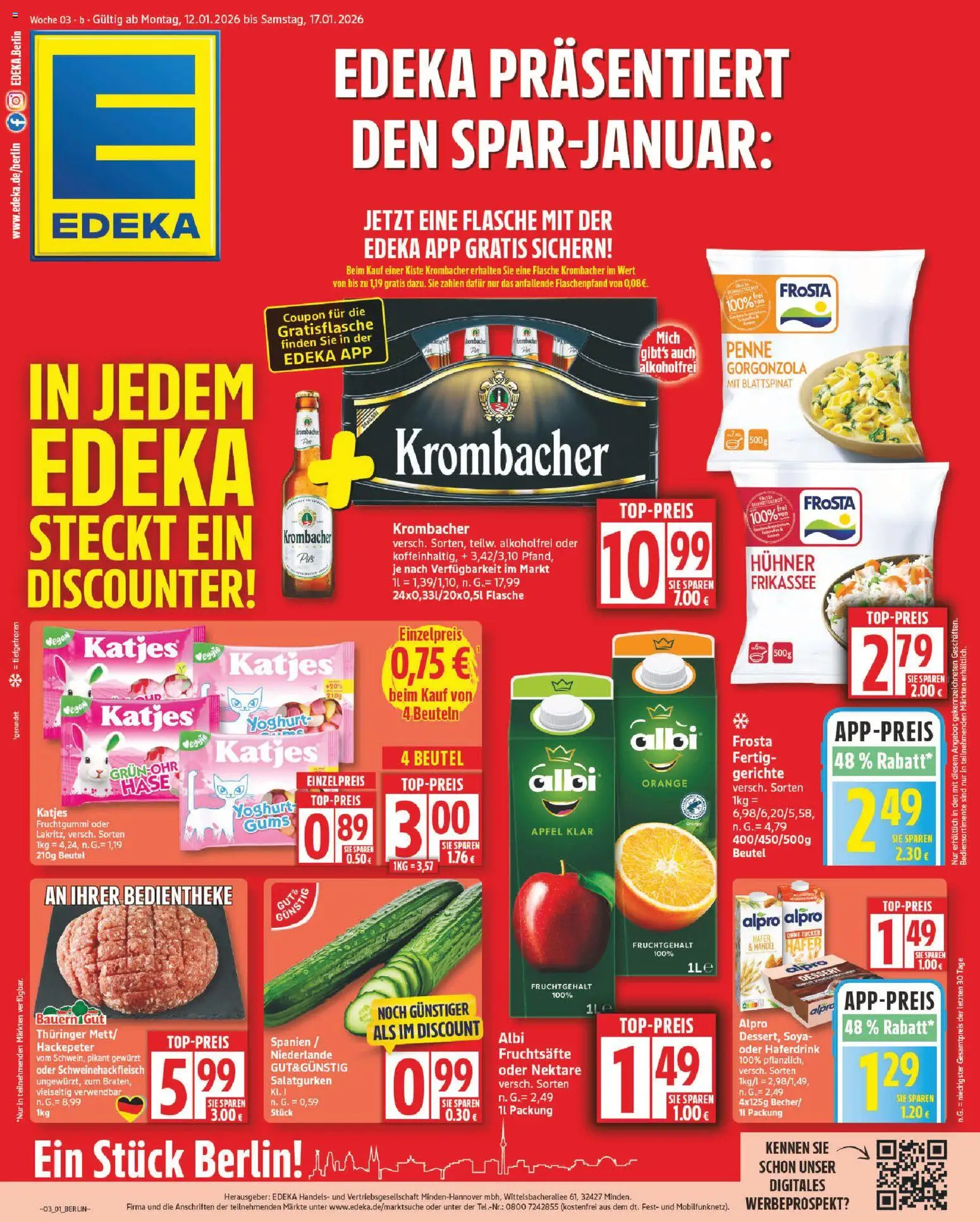 Edeka Prospekt 	 - Seite 1 - gültig ab 12.01.2026
