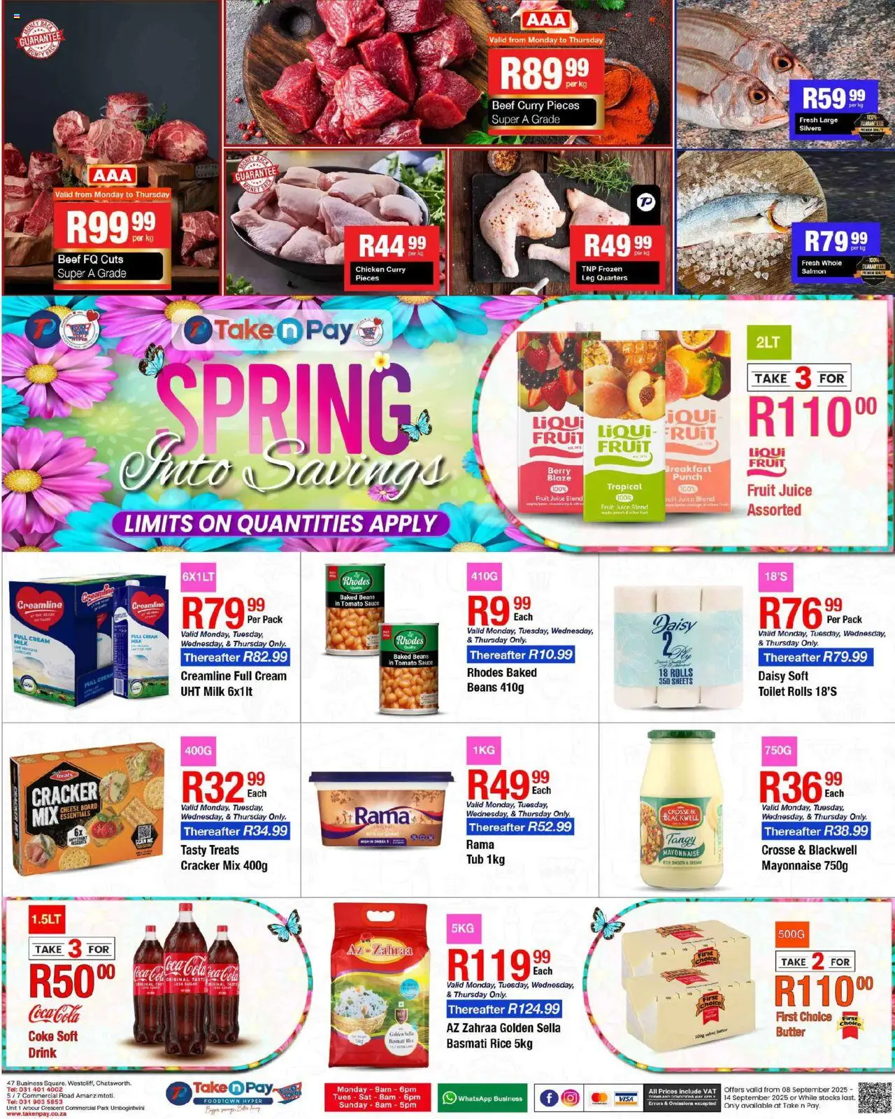 Take n Pay Specials - page 1- valid from 08/09/2025
