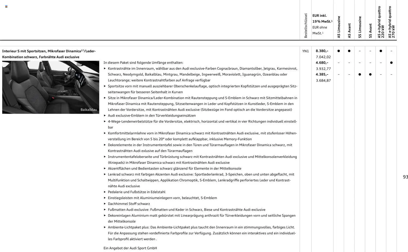 Audi A5 - Seite 93 - gültig ab 28.10.2025