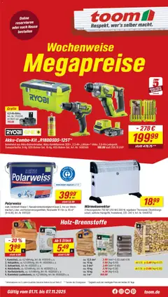 Vorschau Toom Baumarkt Prospekt 	 gültig ab 01.11.2025