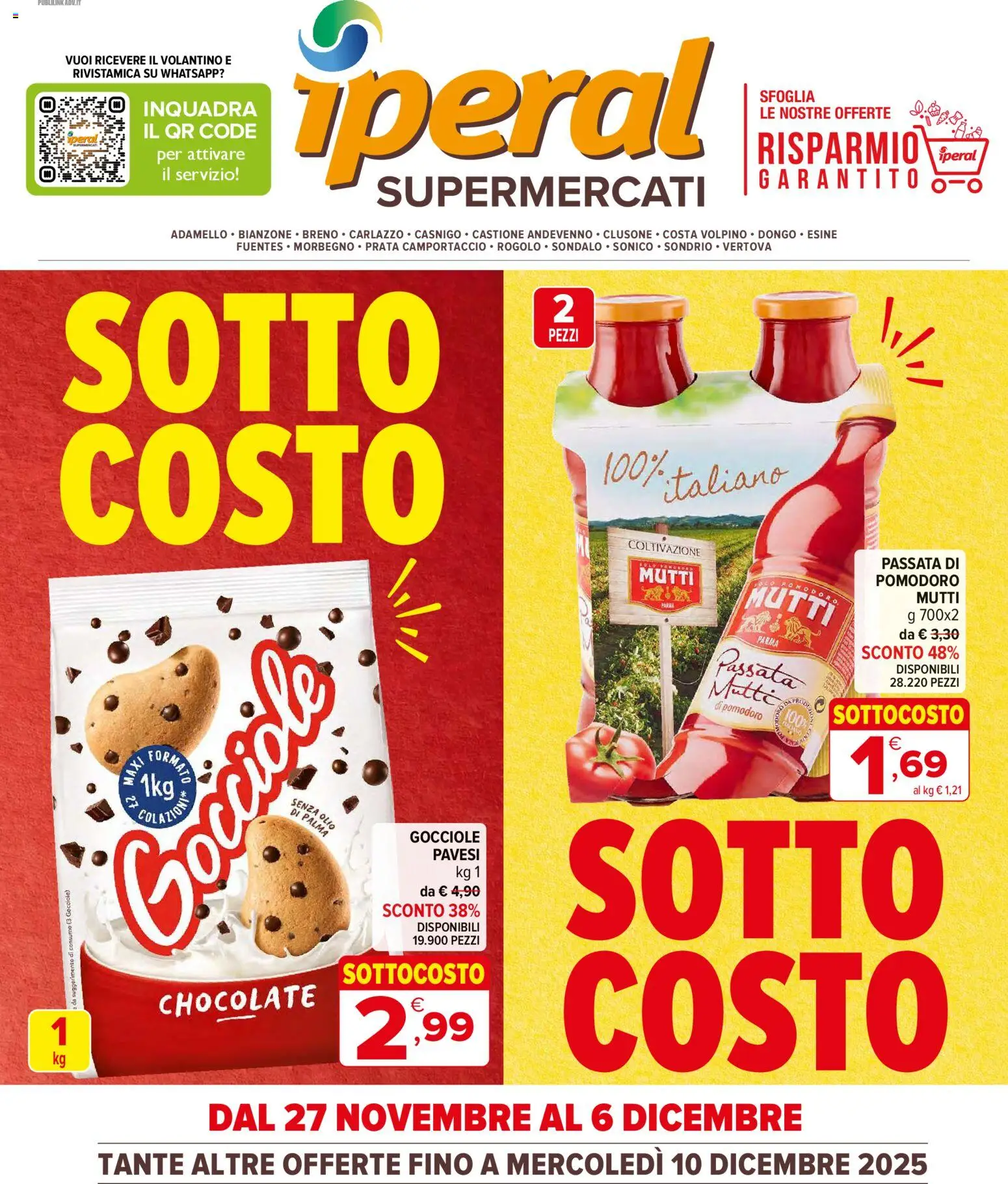 Volantino Iperal	 - pagina 1 - valido dal 27/11/2025