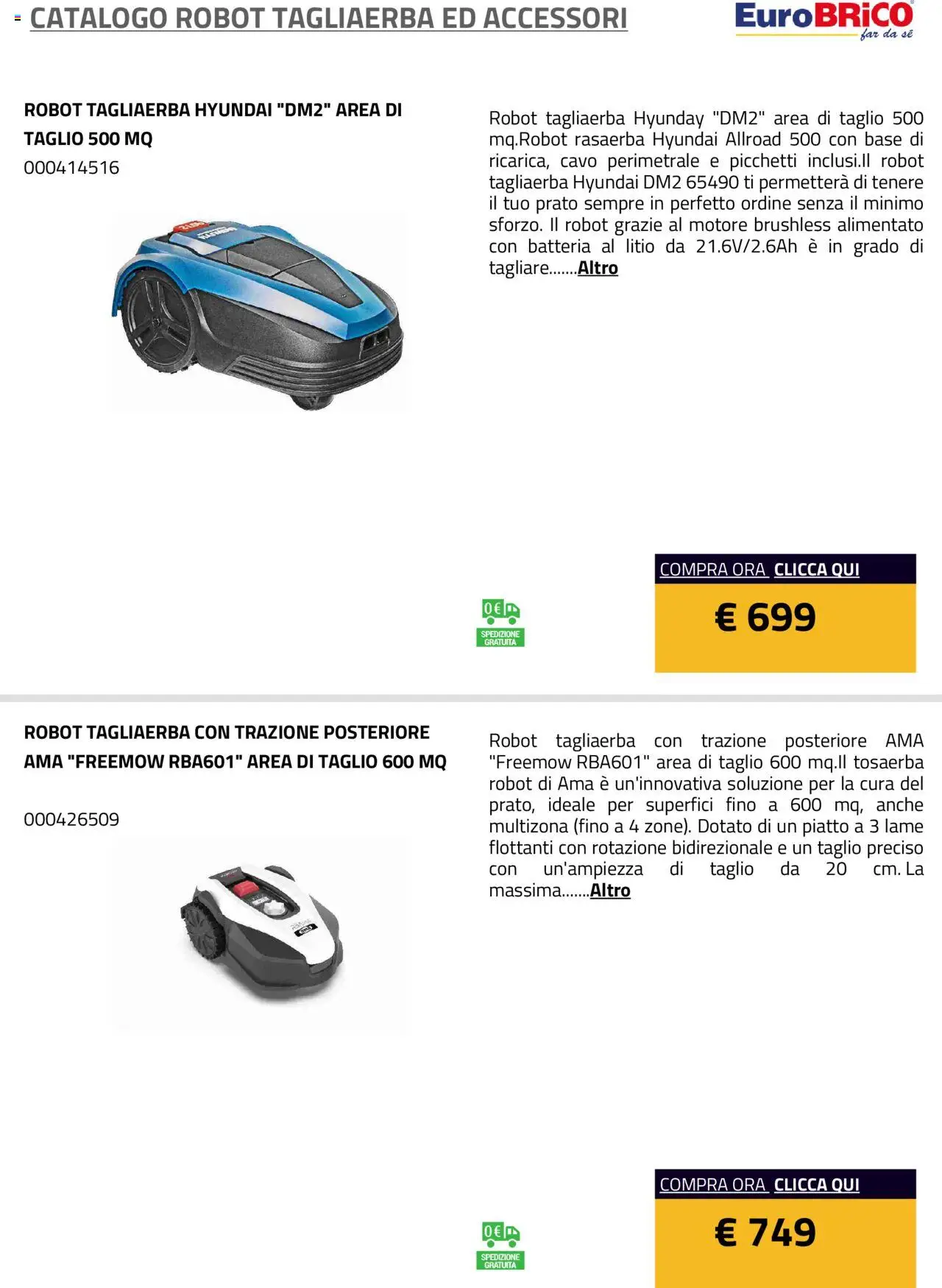 Eurobrico Robot Tagliaerba ed Accessori catalogo - pagina 4 - valido dal 23/07/2025