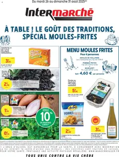 Aperçu Intermarché catalogue de moules frites valable à partir du 26/08/2025