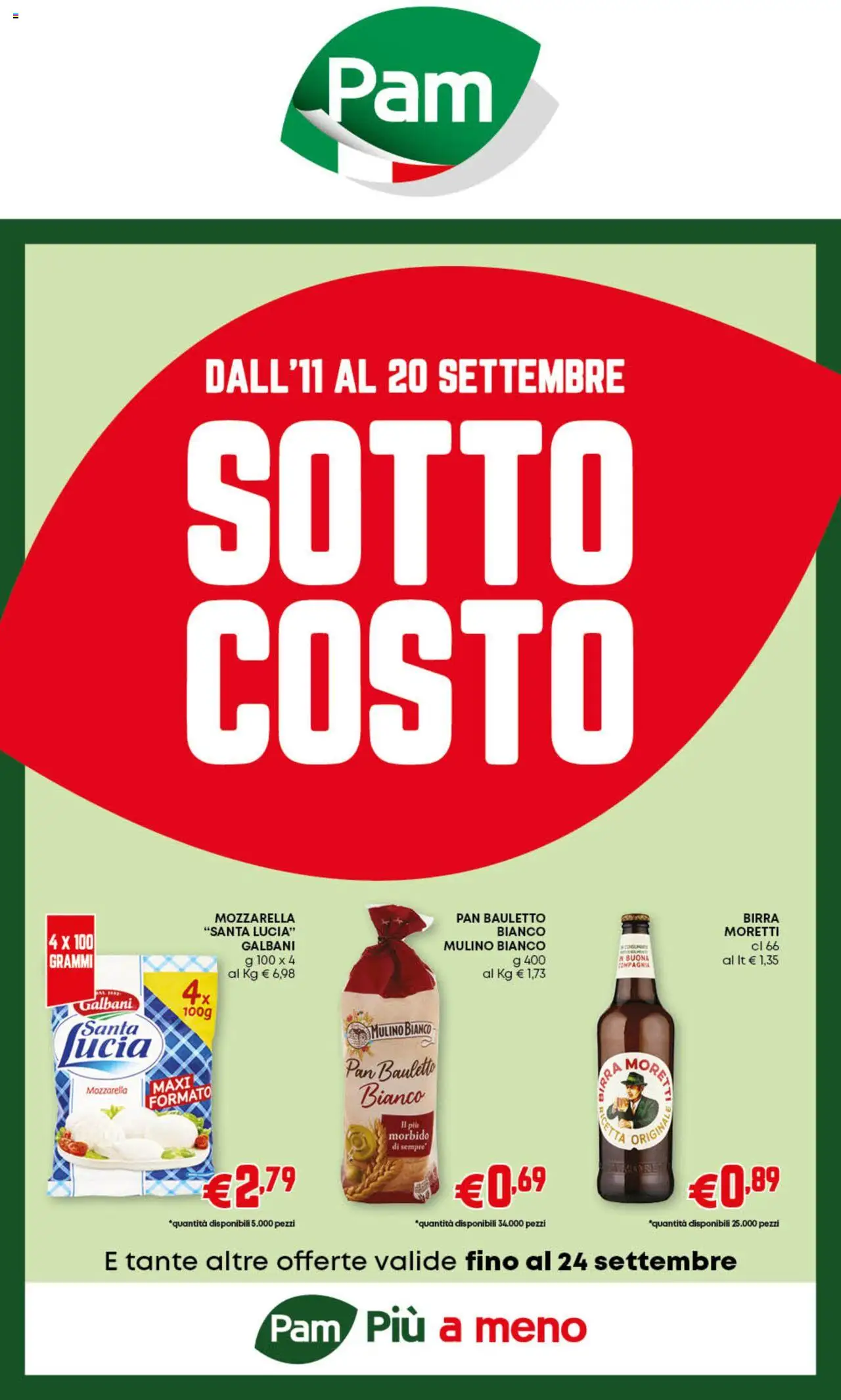 Volantino PAM	 - pagina 1 - valido dal 11/09/2025