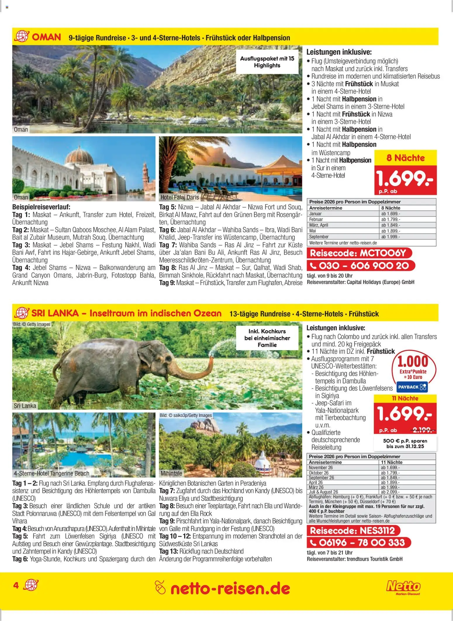 Netto Reisen Prospekt 	 - Seite 4 - gültig ab 27.11.2025
