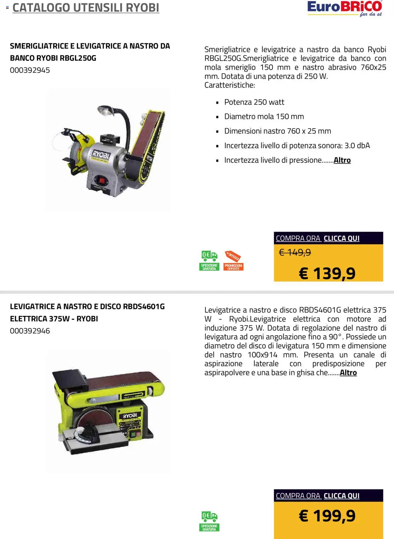 Eurobrico Utensili Ryobi catalogo - pagina 24 - valido dal 23/07/2025