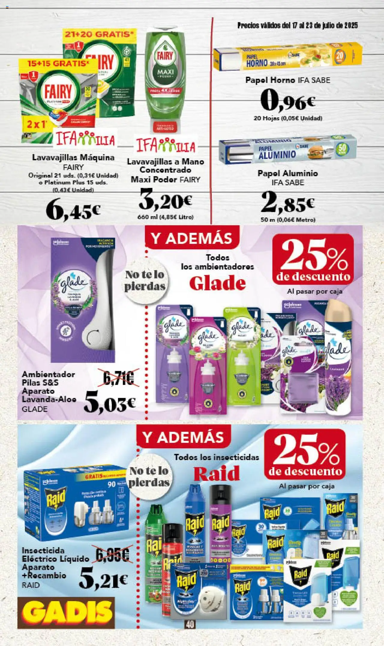 Gadis folleto - Página de 40 - Válido desde 17/07/2025