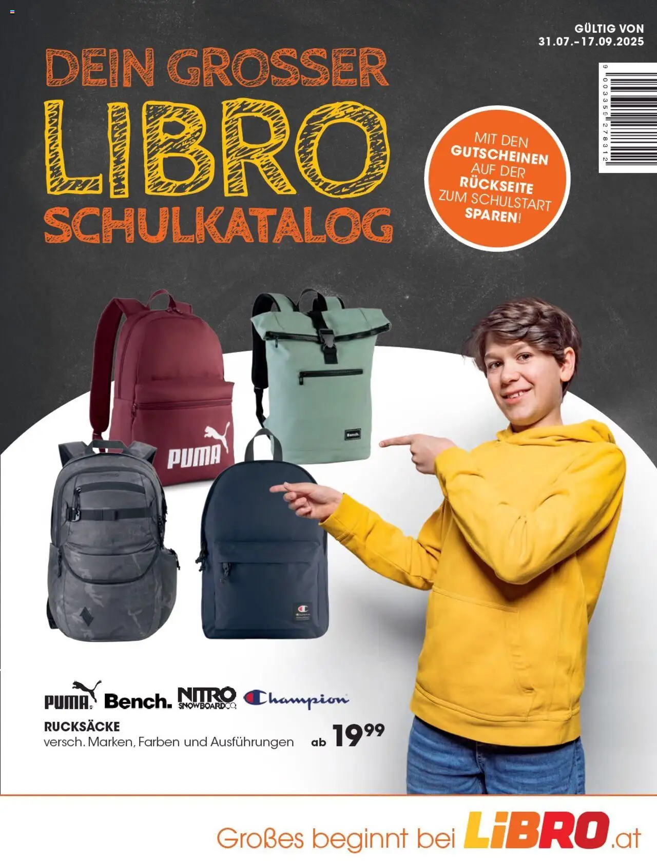 Libro Schulkatalog - Seite 1- gültig ab 31.07.2025