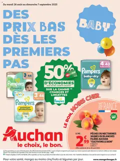 Auchan - Des prix bas dès les premiers pas geldig vanaf 26/08/2025