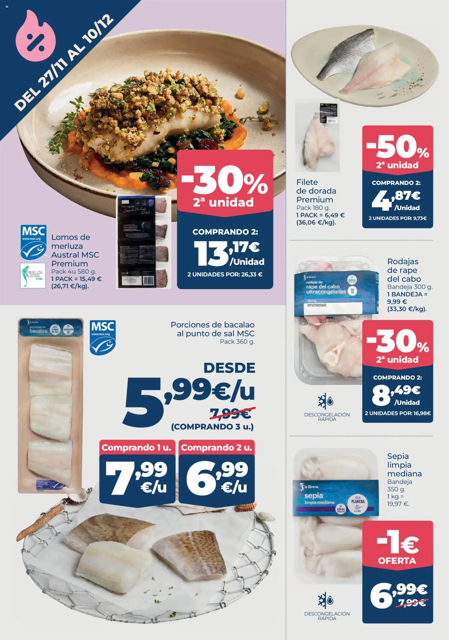 La Sirena folleto - Página de 2 - Válido desde 27/11/2025