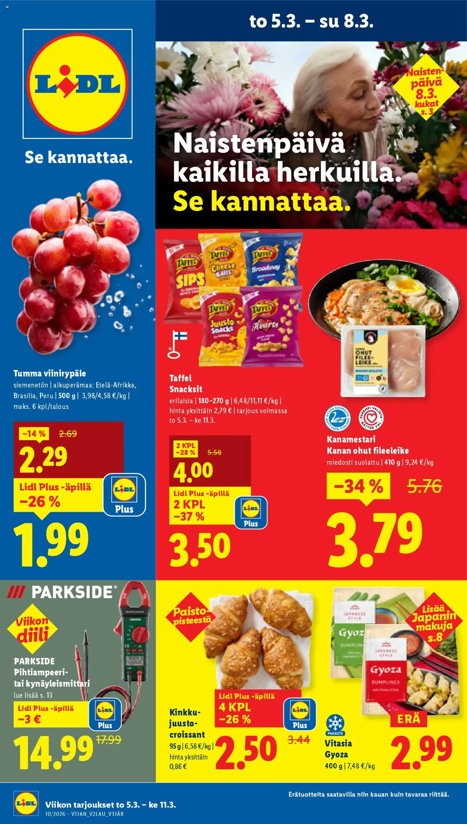 Lidl tarjoukset - sivu 1- voimassa alkaen 05/03/2026