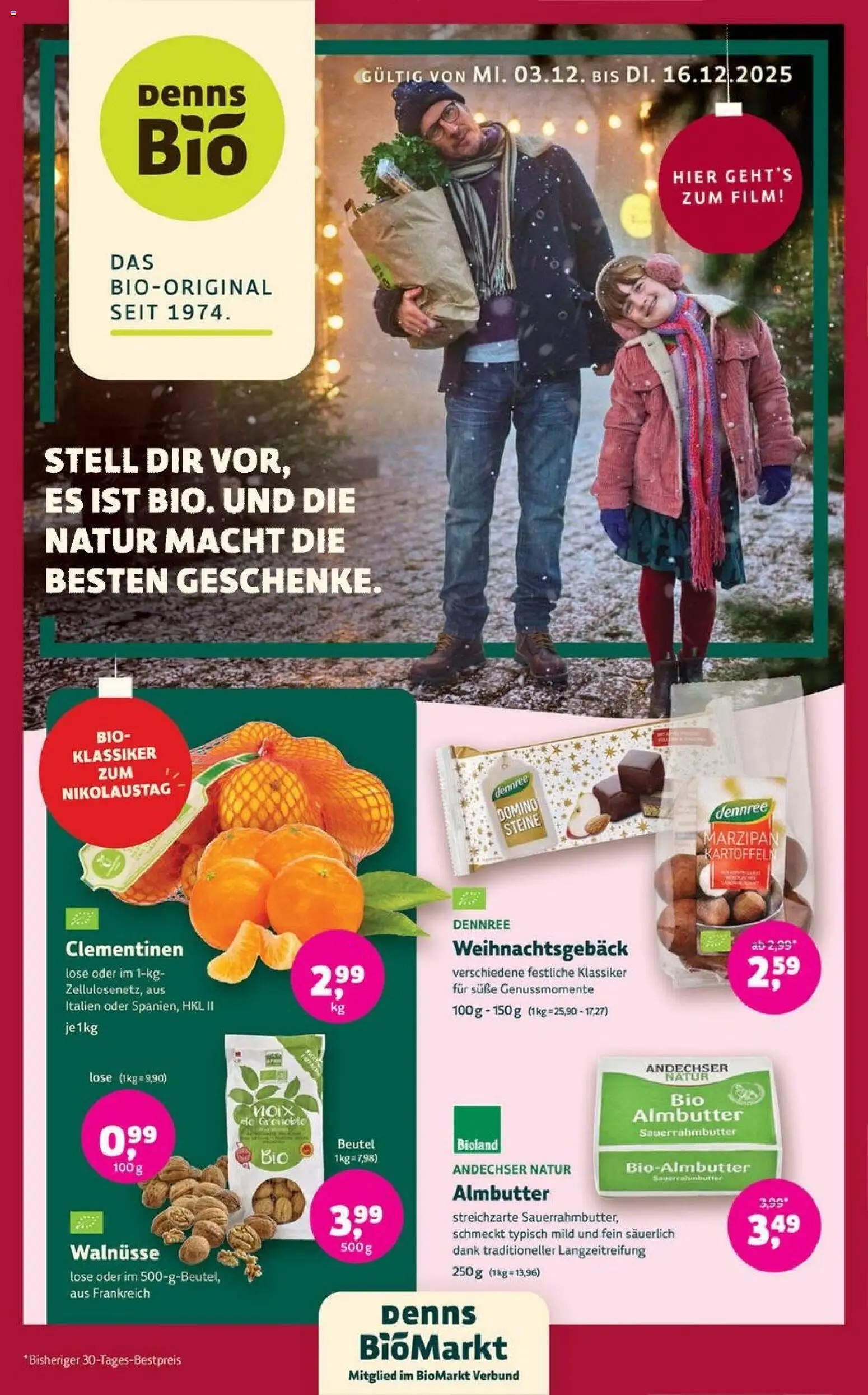 Denns BioMarkt Angebote - Seite 1 - gültig ab 03.12.2025