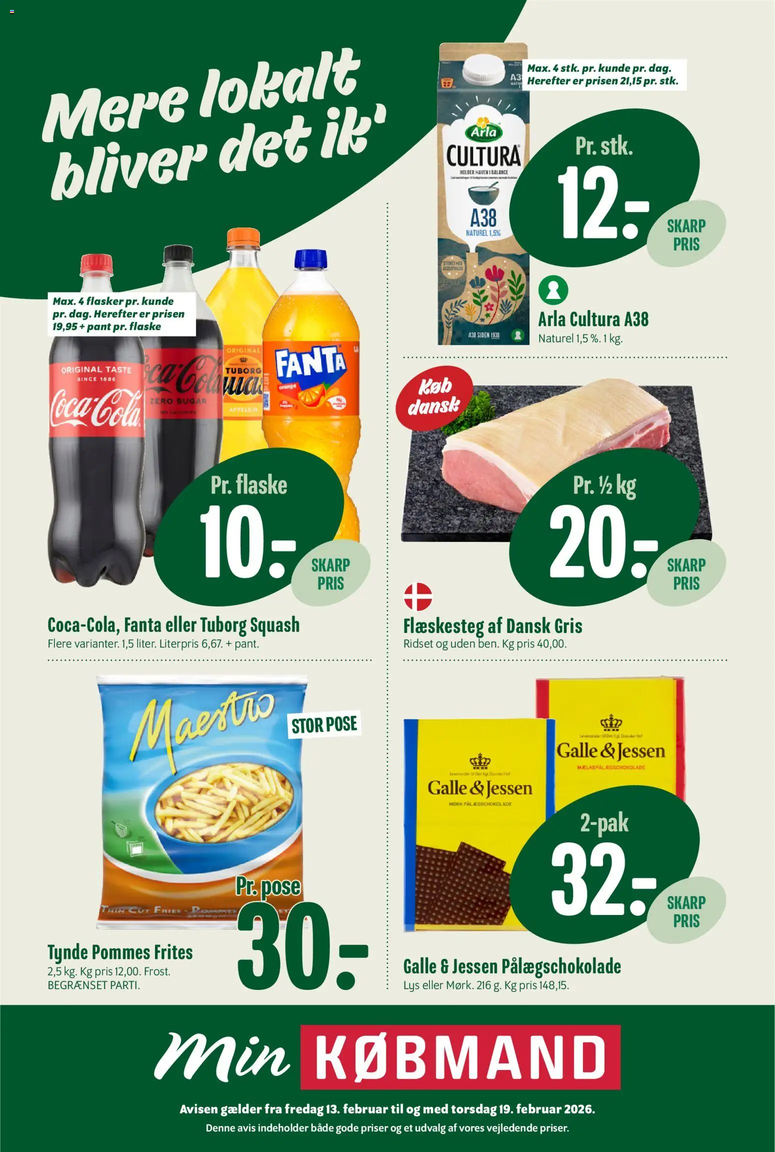 Min Købmand - Tilbudsavis - side 1- gyldig fra 13/02/2026