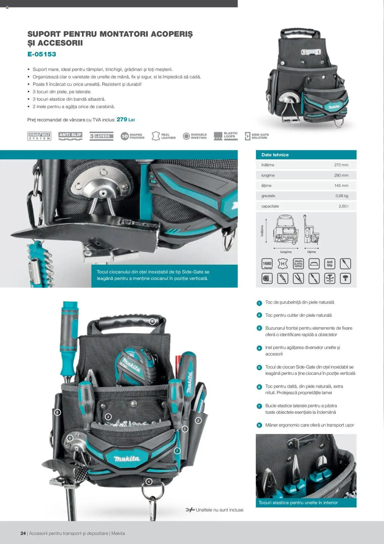 Makita catalog - Accesorii pentru transport si depozitare   - pagina 24- valabil de la 06.09.2021