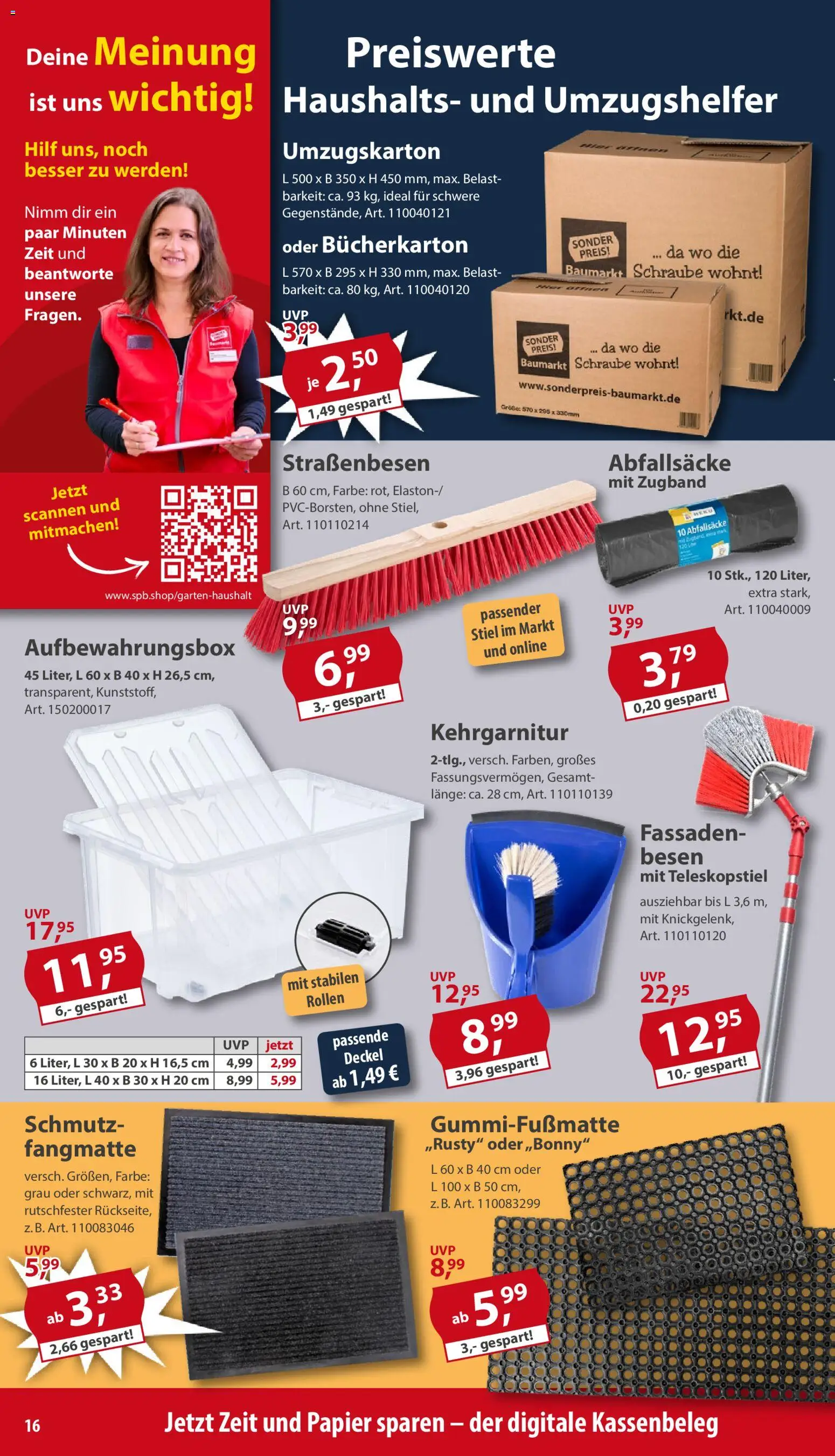 Sonderpreis Baumarkt Prospekt 	 - Seite 16 - gültig ab 07.03.2026