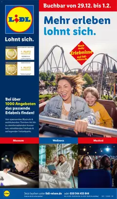 Vorschau Lidl Reisen Januar Experiences gültig ab 29.12.2025