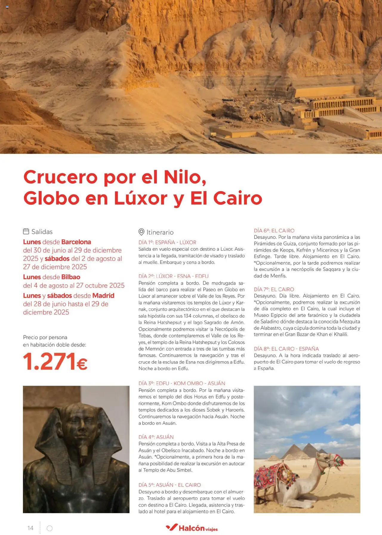 Halcón Viajes Egipto - Página de 14 - Válido desde 01/07/2025