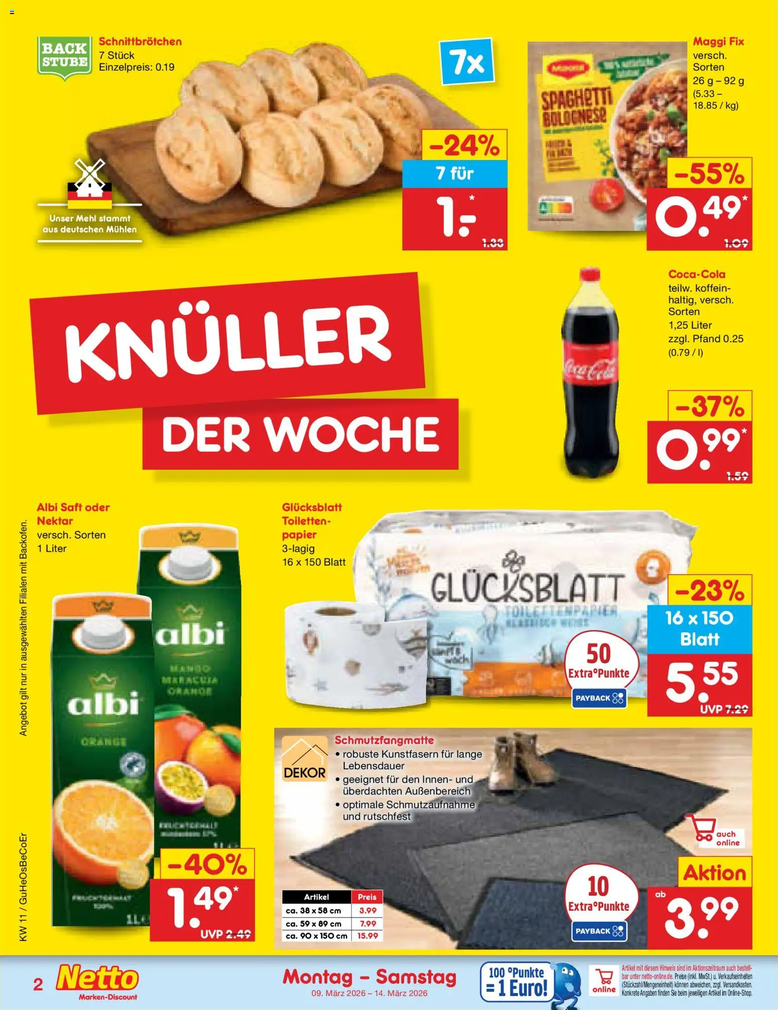 Netto Marken-Discount Prospekt 	 - Seite 2 - gültig ab 09.03.2026