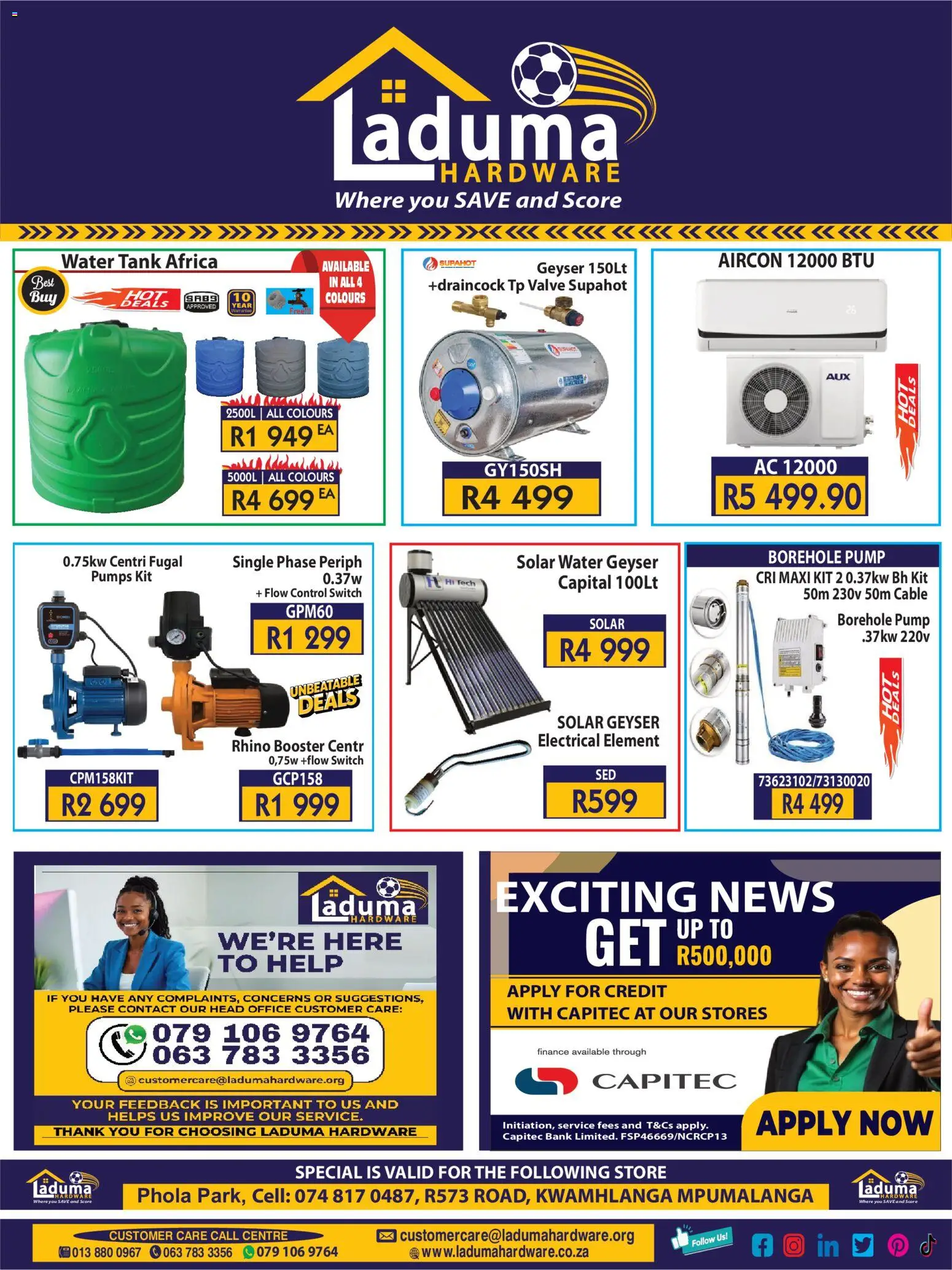 Laduma Hardware - Phola Park Specials - page 1- valid from 01/02/2026