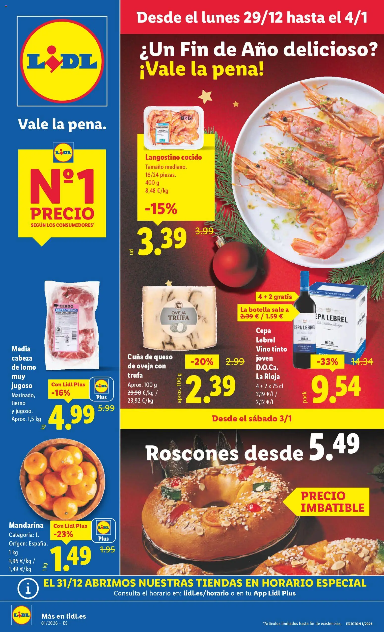 Lidl folleto - Página de 1 - Válido desde 29/12/2025