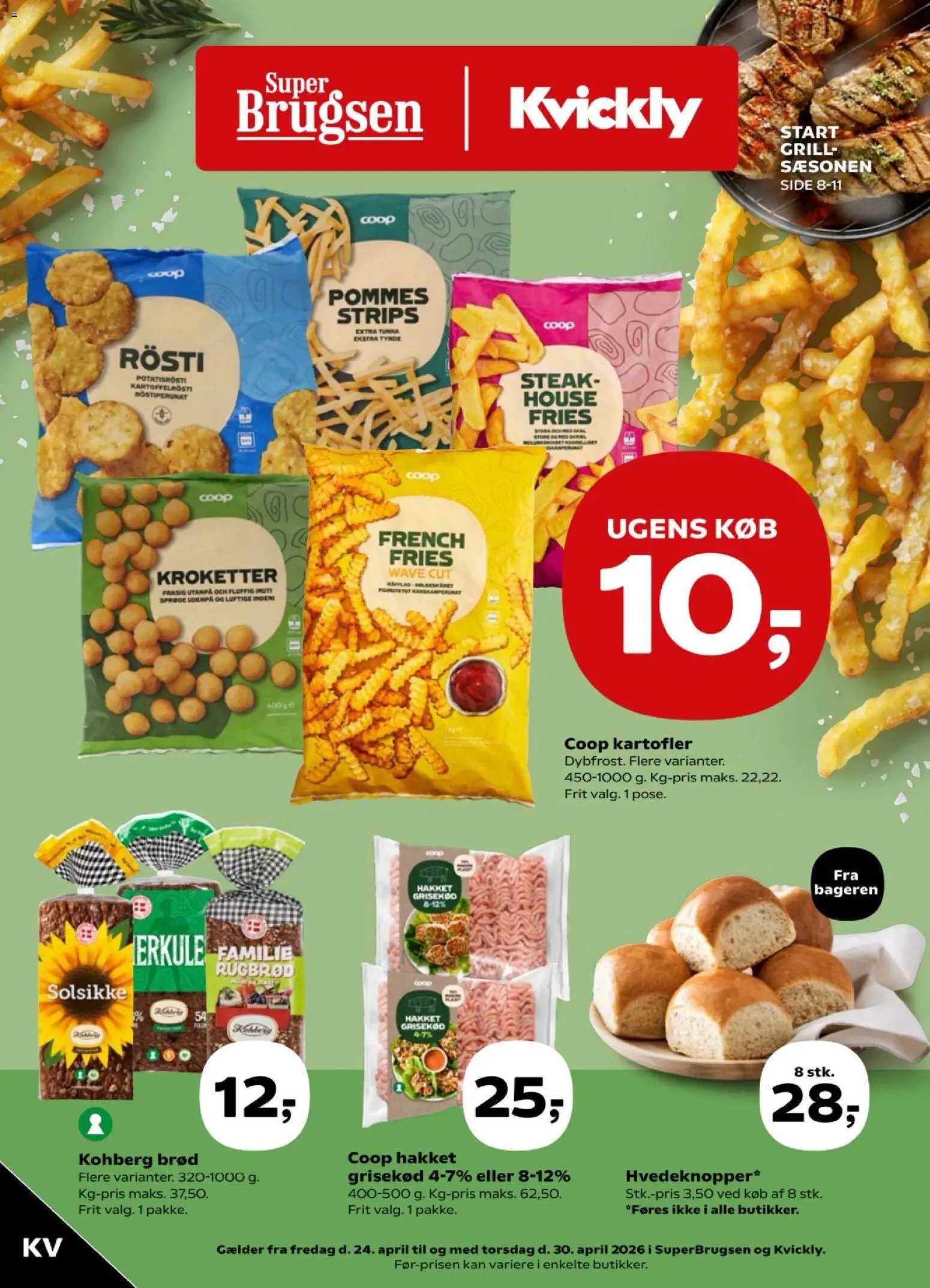 Kvickly - Tilbudsavis uge 17 - side 1- gyldig fra 24/04/2026