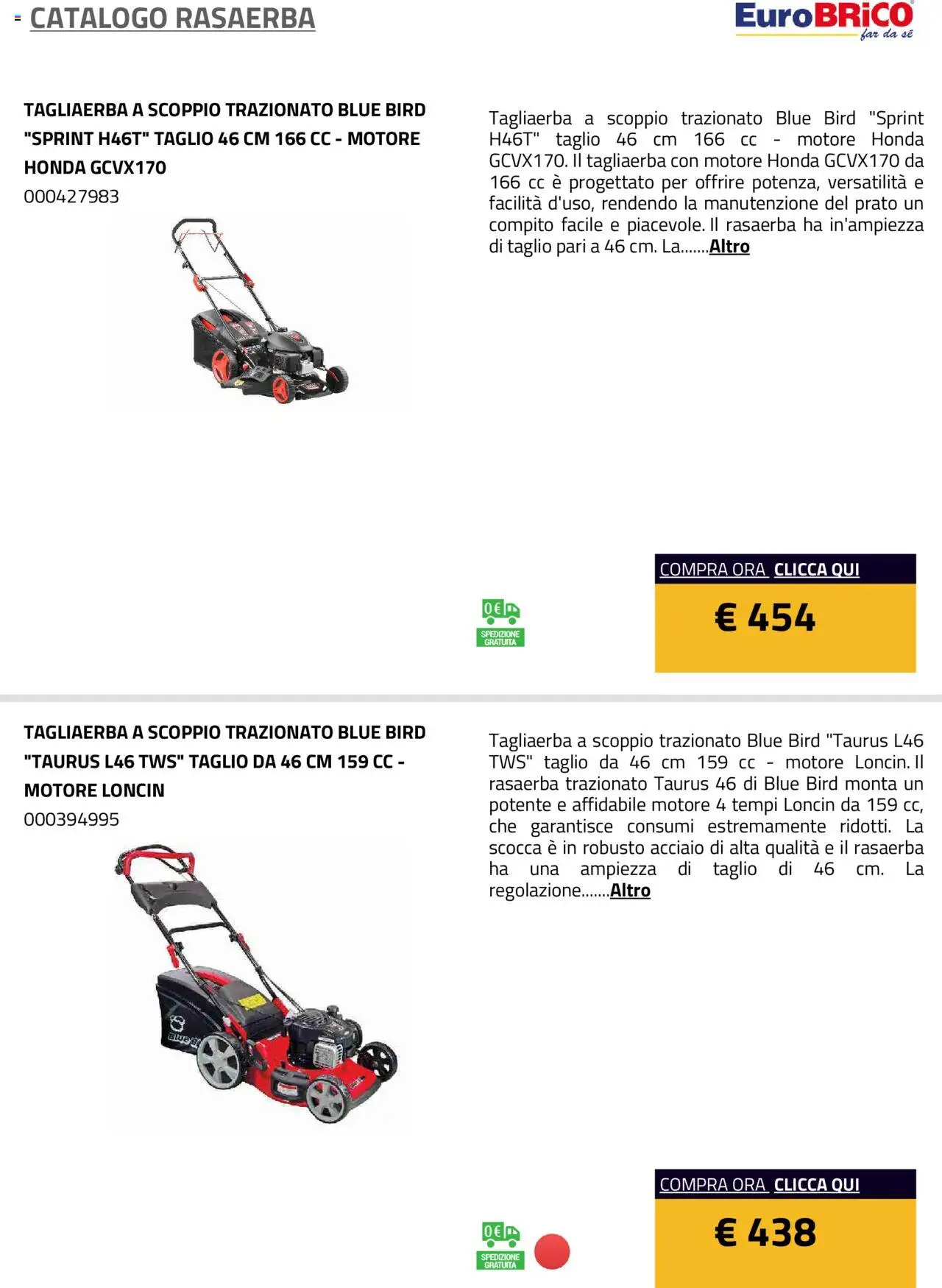 Eurobrico Rasaerba catalogo - pagina 11 - valido dal 23/07/2025