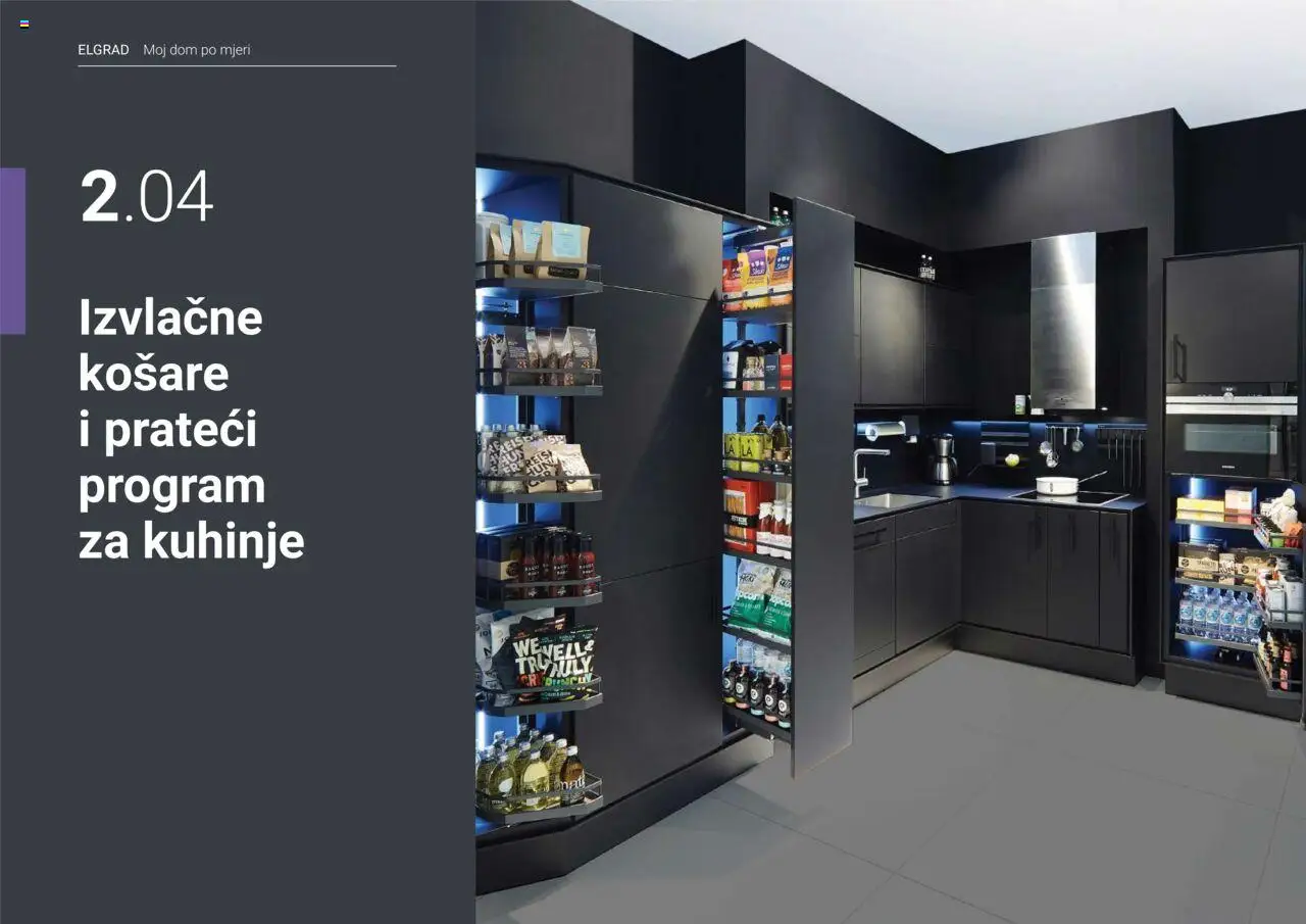 Elgrad - Izvlačne košare i prateći program za kuhanje - stranica 1- važeći od 02.04.2025