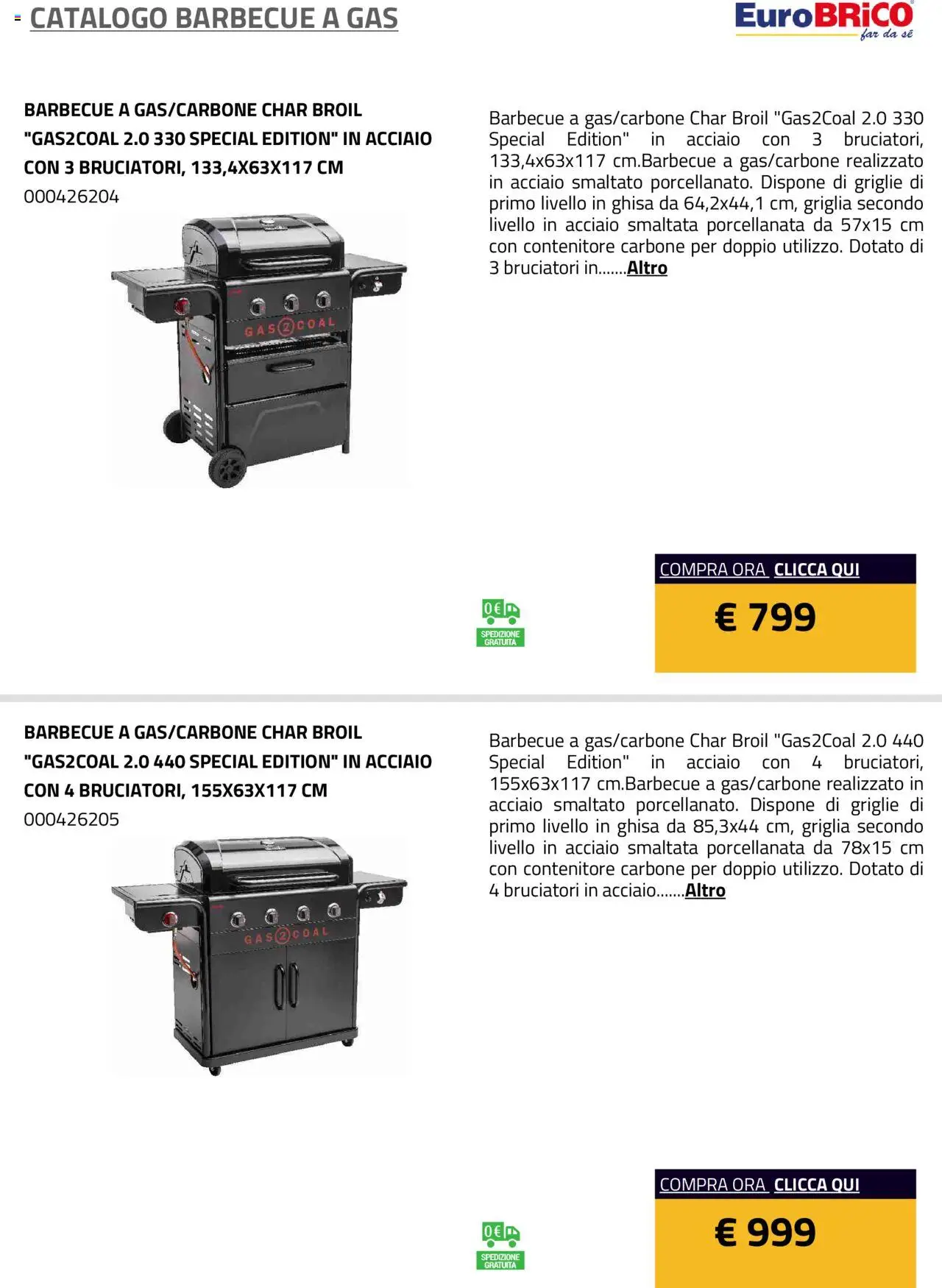 Eurobrico Barbecue a Gas catalogo - pagina 42 - valido dal 23/07/2025