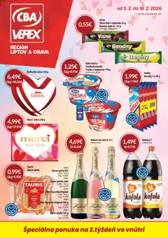 CBA Verex leták platný od 05.02.2026