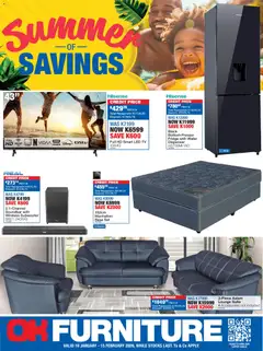 Preview OK Furniture - Zambia Specials valid from 19/01/2026