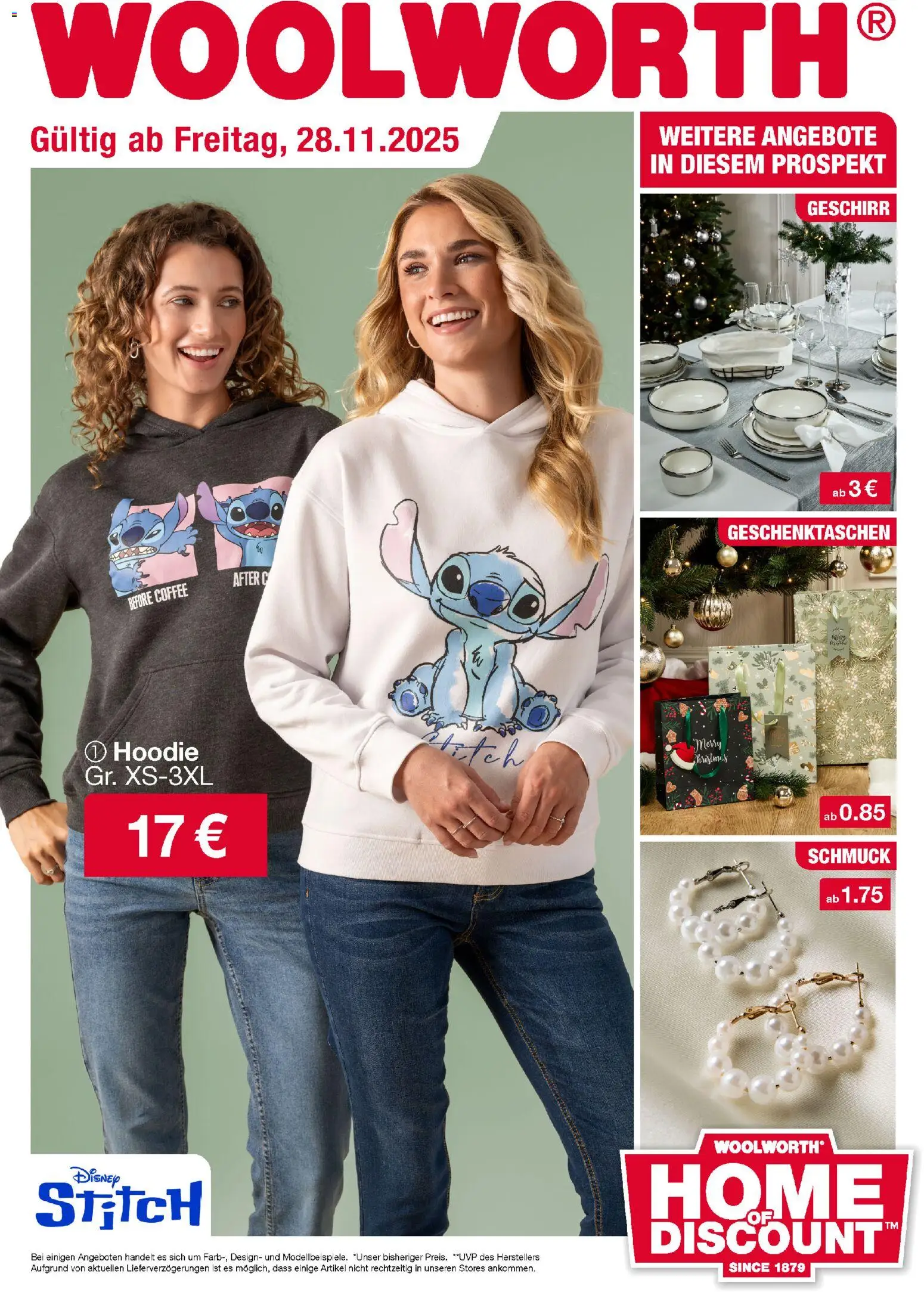 Woolworth Flugblatt - Seite 1- gültig ab 28.11.2025