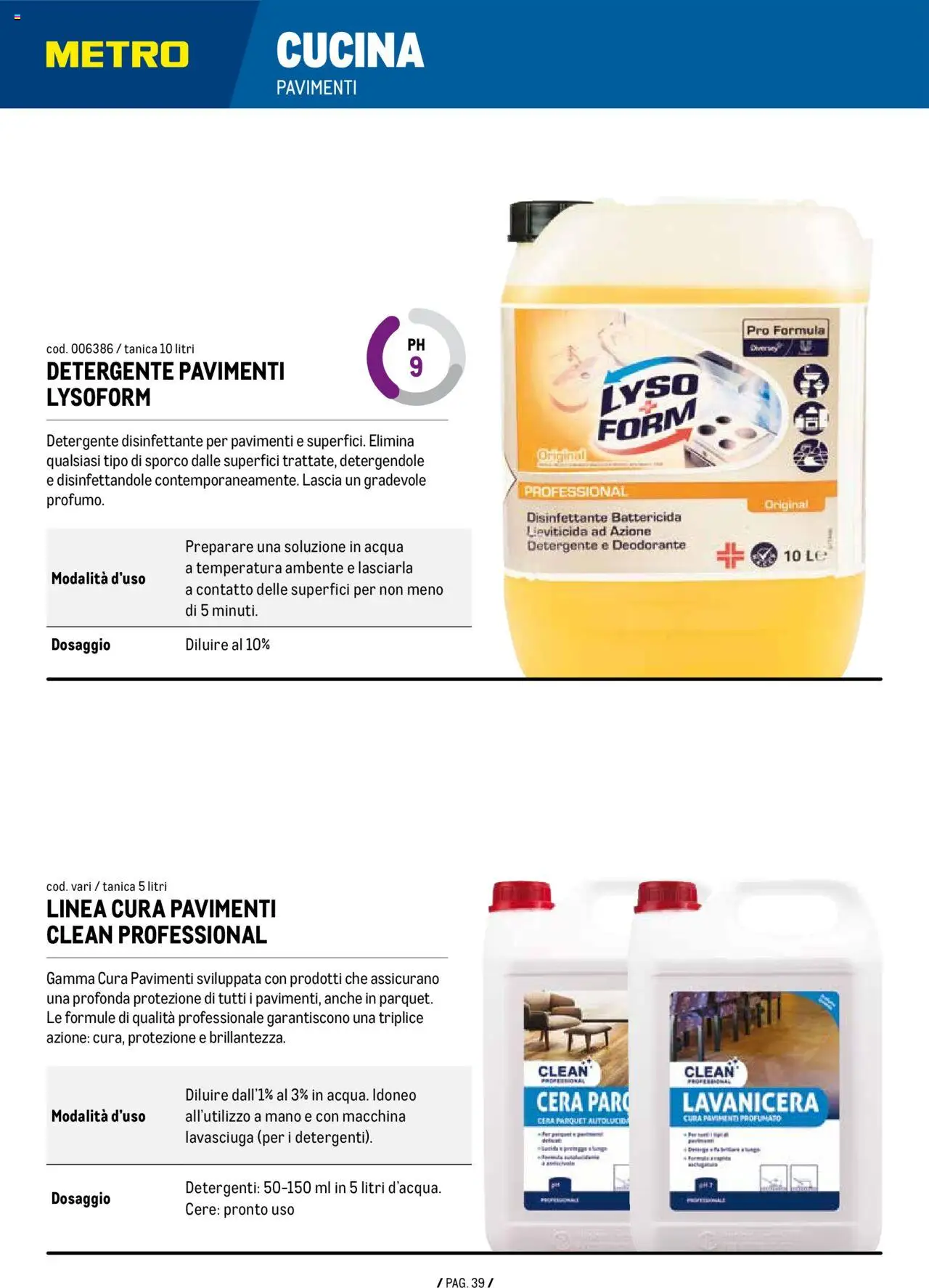 Metro Detergenza Professionale catalogo - pagina 39 - valido dal 11/09/2025