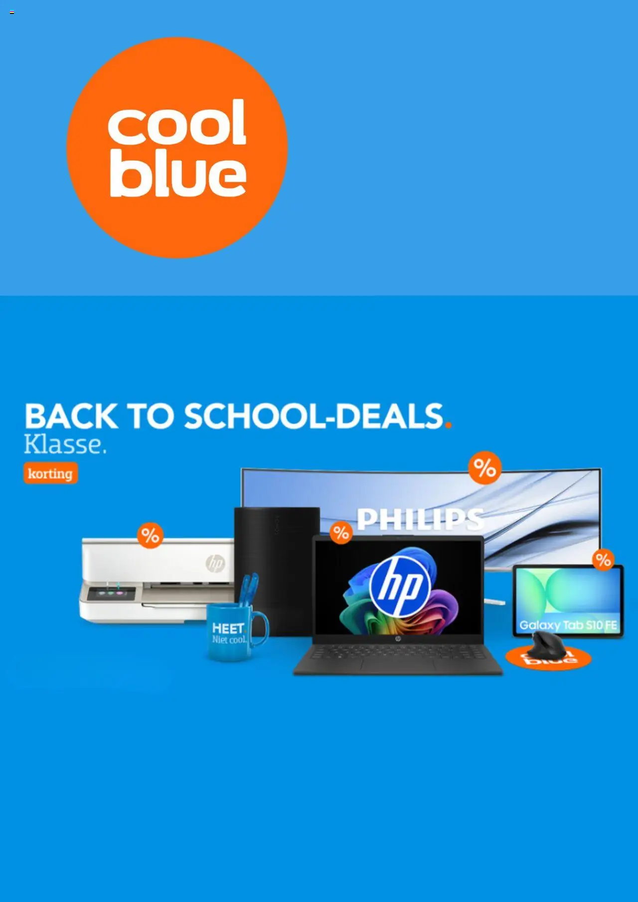 Coolblue folder / publicité - pagina 1- geldig vanaf 01/09/2025