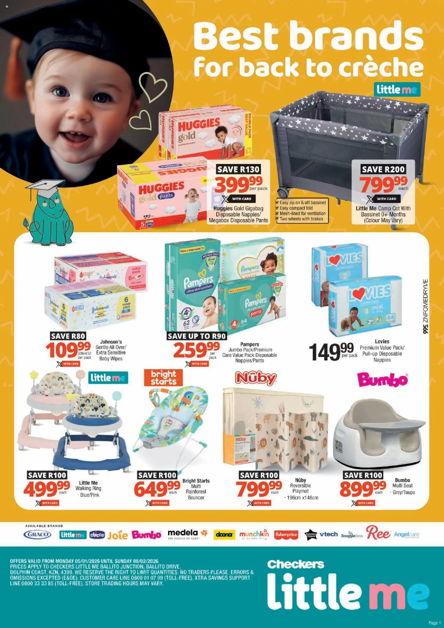 Checkers - Little Me January Promotion - page 1- valid from 05/01/2026