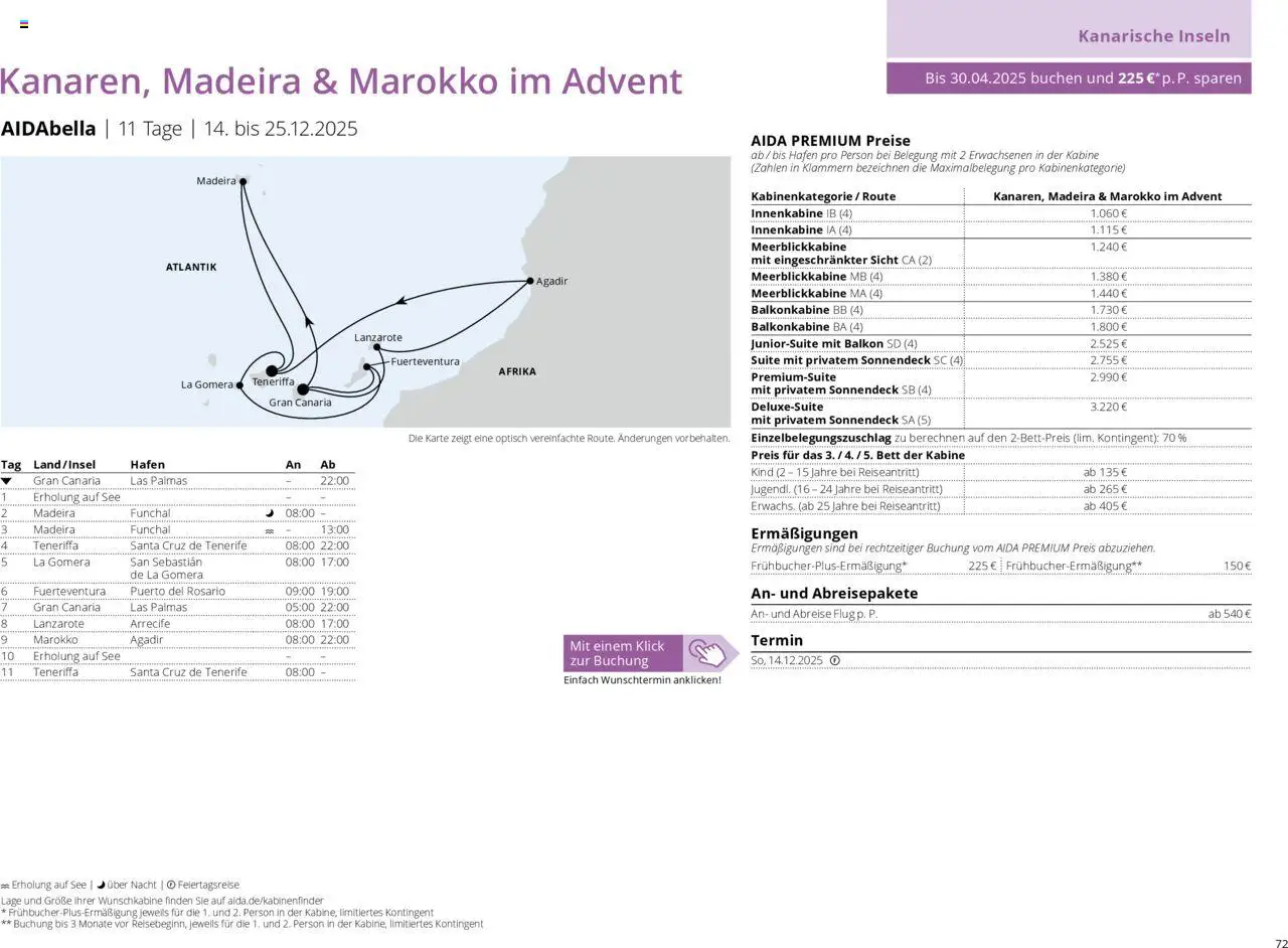 Aida Prospekt Winter 2025/26 - Seite 72 - gültig ab 01.10.2025