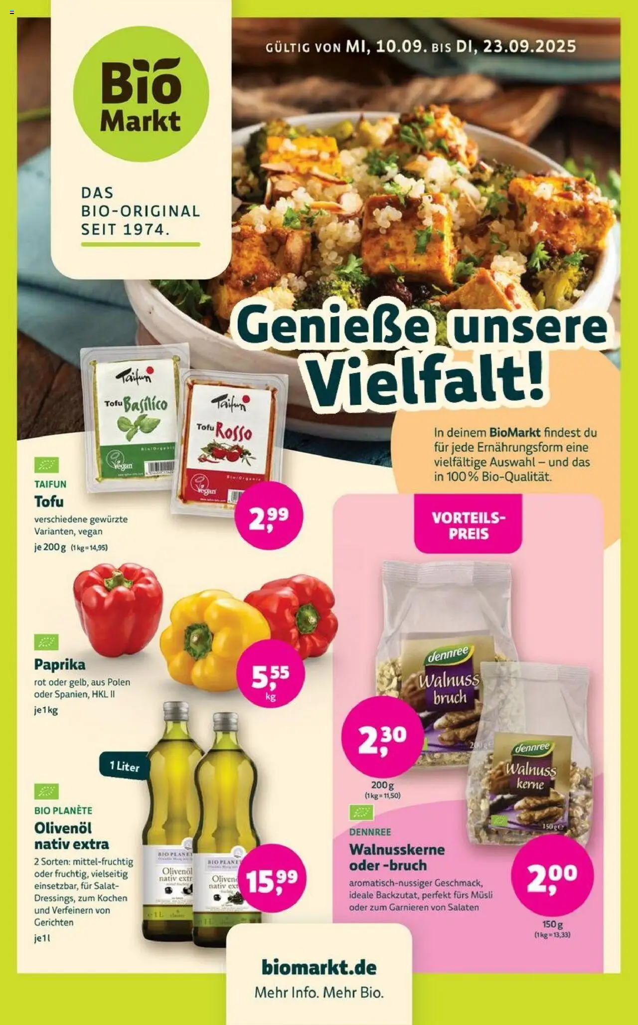 Denns BioMarkt Angebote - Seite 1 - gültig ab 10.09.2025