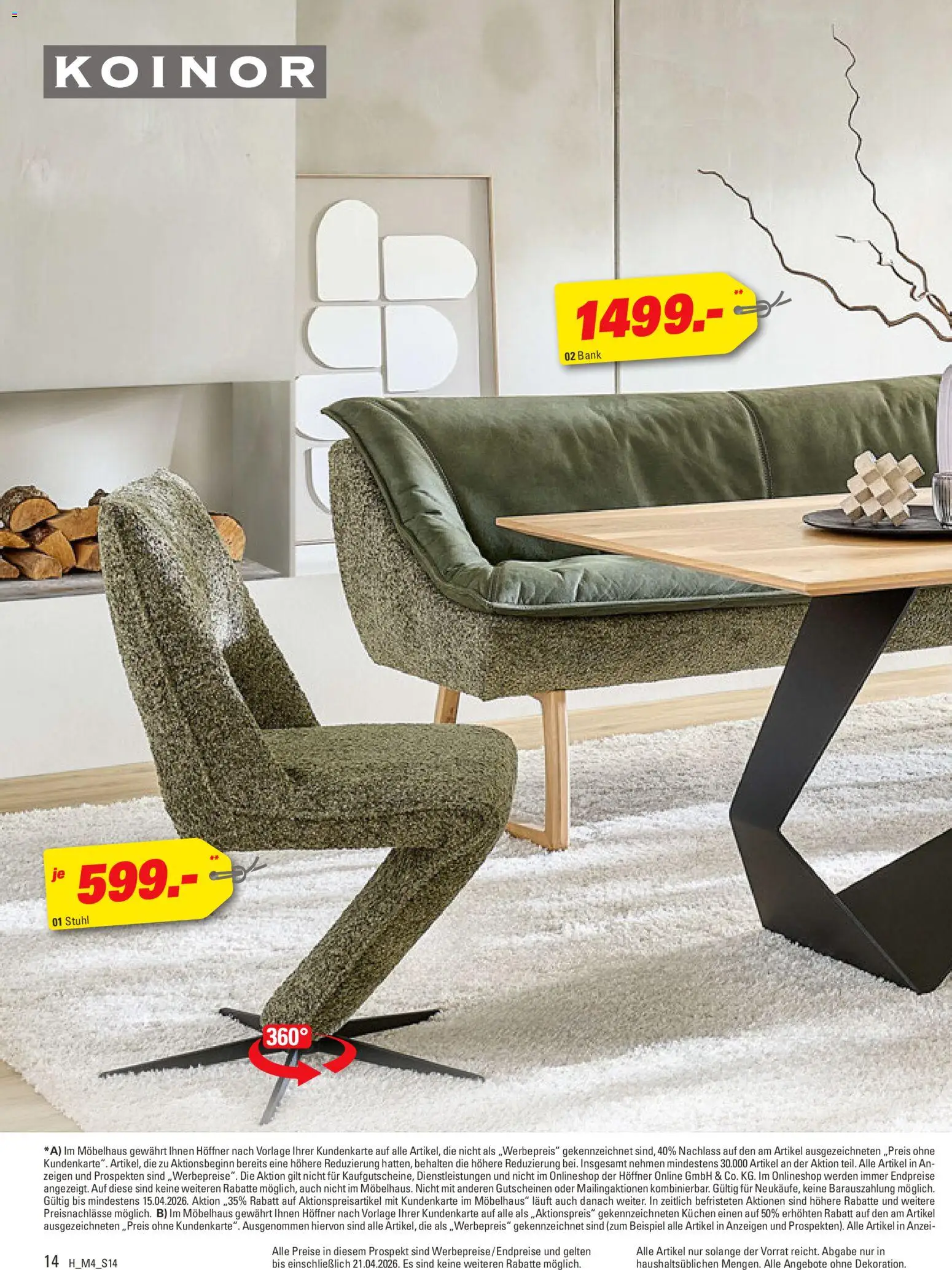 Höffner Prospekt 	 - Seite 14 - gültig ab 01.04.2026