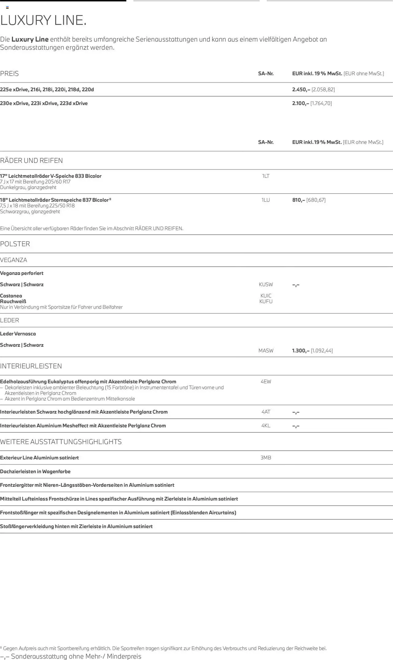 BMW 2er Active Tourer - Seite 9 - gültig ab 01.07.2025